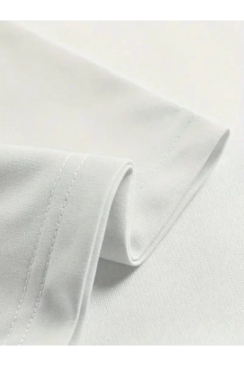 Oversize Grafik T-Shirt - Beyaz