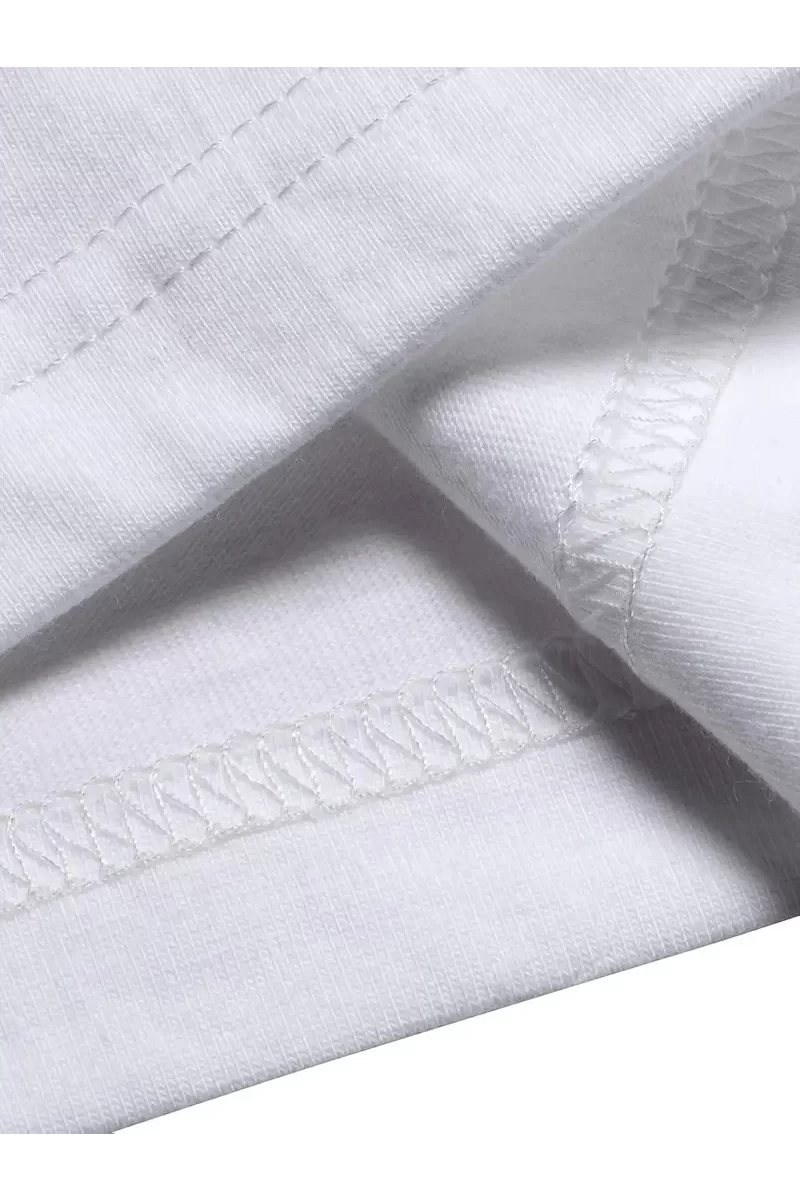 Oversize Bisiklet Yaka Özgür Kuşlar Baskılı T-Shirt - Beyaz