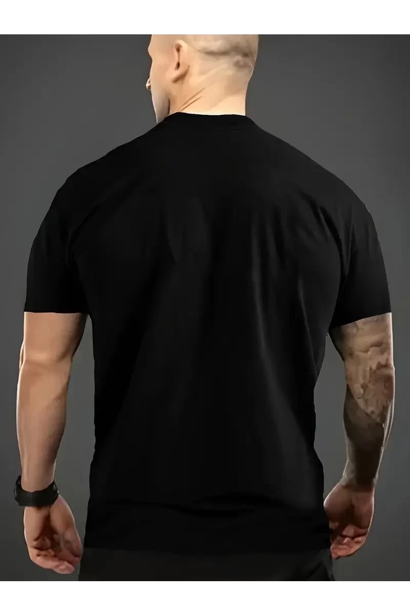 Multitasker Baskılı Oversize T-Shirt - Siyah
