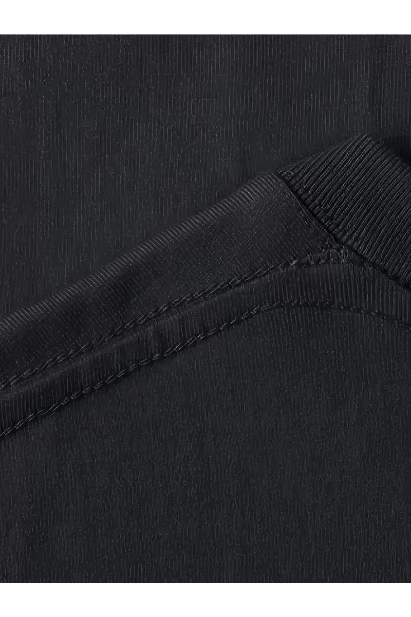 Oversize Pembe Panter Baskılı T-Shirt - Siyah