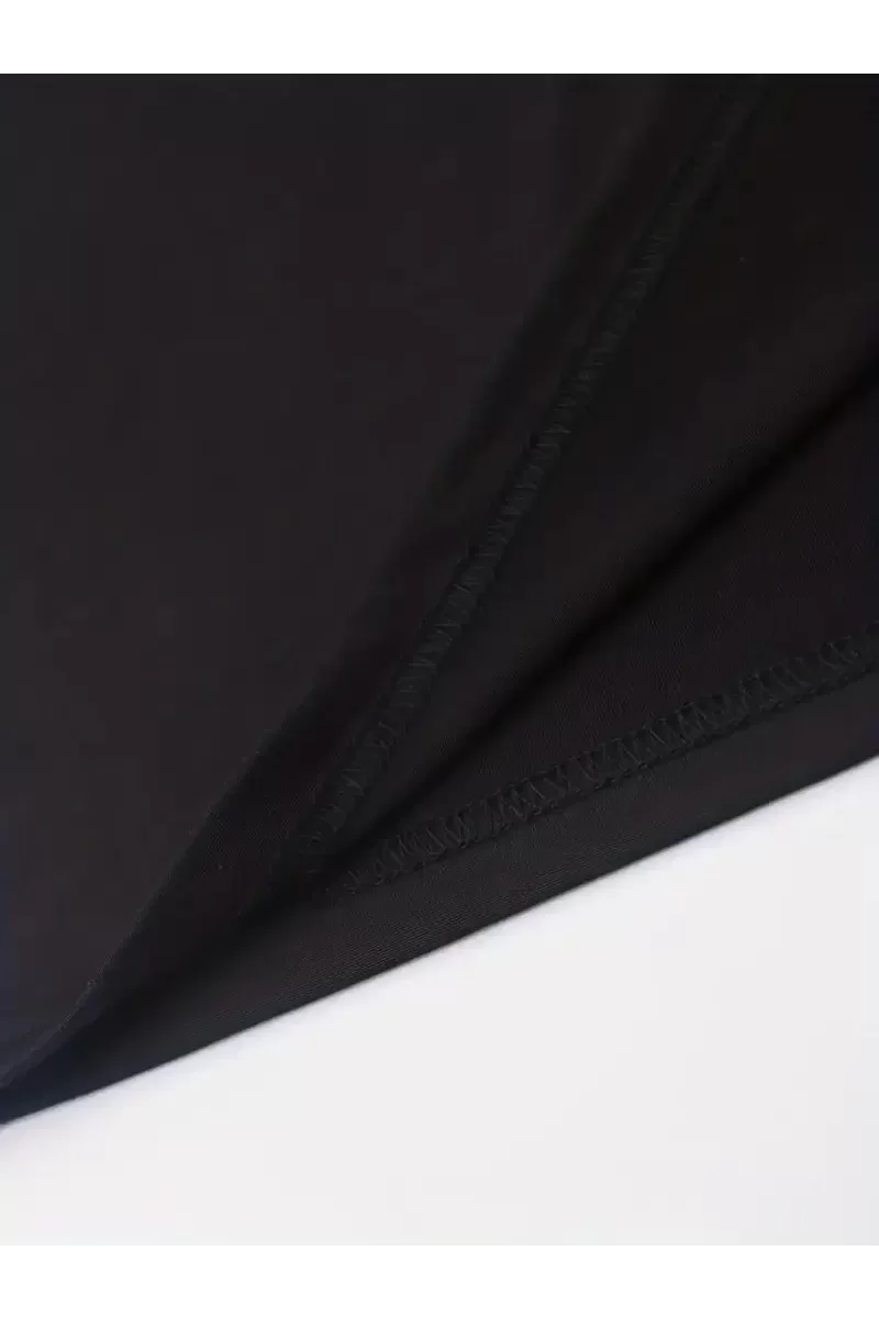 Ön Arka Baskılı Perfectly T-Shirt - Siyah