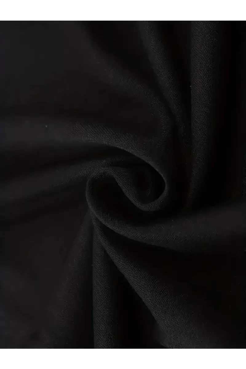Ön Arka Baskılı Perfectly T-Shirt - Siyah