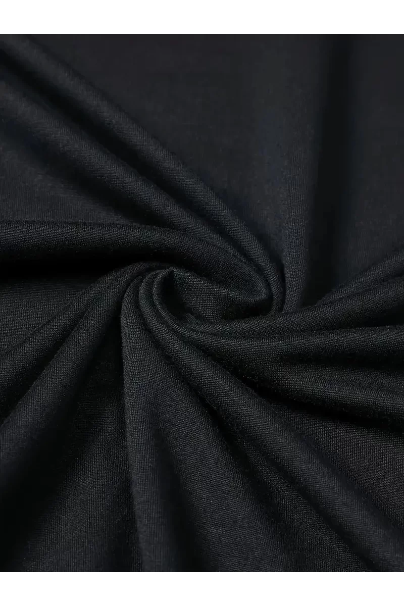 Oversize Bisiklet Yaka Kısa Kol T-Shirt - Siyah