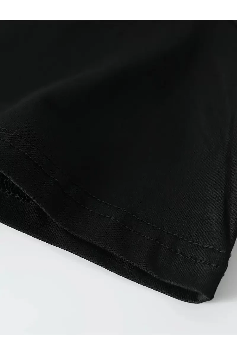 Büyük Beden Whatever Baskılı Oversize T-Shirt - Siyah