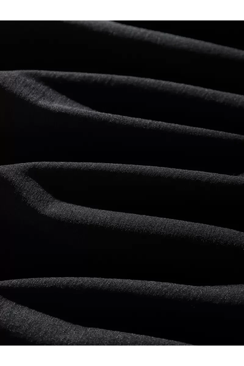 Büyük Beden Dağ Grafikli T-Shirt - Siyah