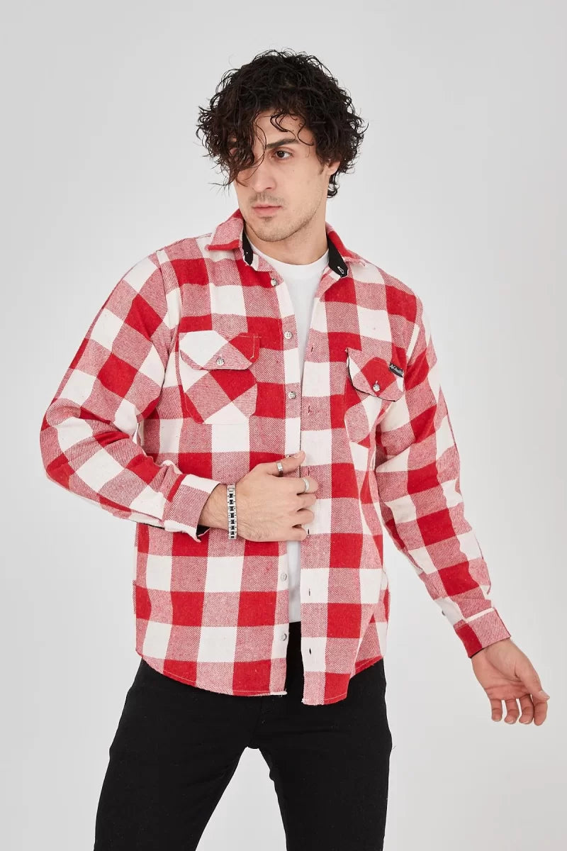 Oduncu Gömlek - Pembe