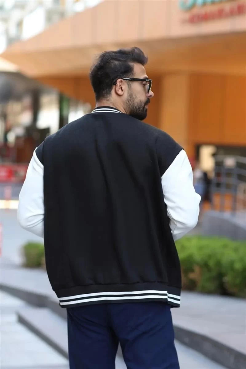 Oversize Kolej Ceket - Siyah