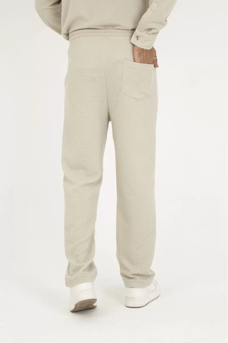 Jakar Kutu Desenli Baggy Eşofman Pantolon - Gri
