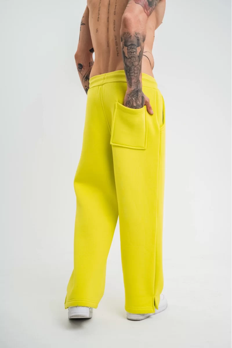 Boru Paça Baggy Eşofman Pantolon - Sari