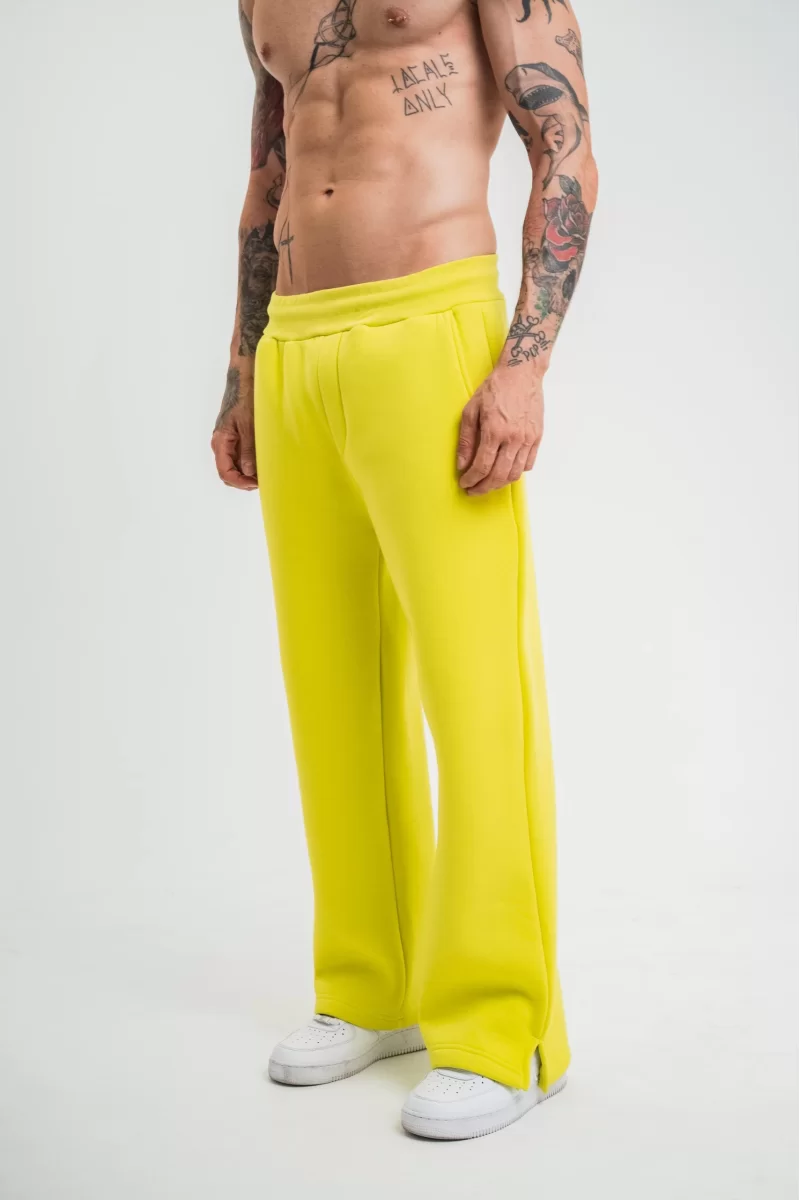 Boru Paça Baggy Eşofman Pantolon - Sari