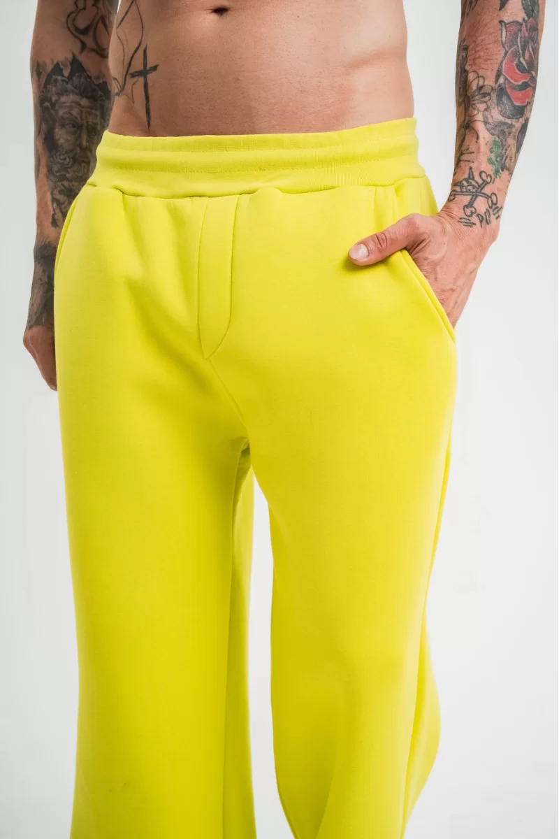 Boru Paça Baggy Eşofman Pantolon - Sari