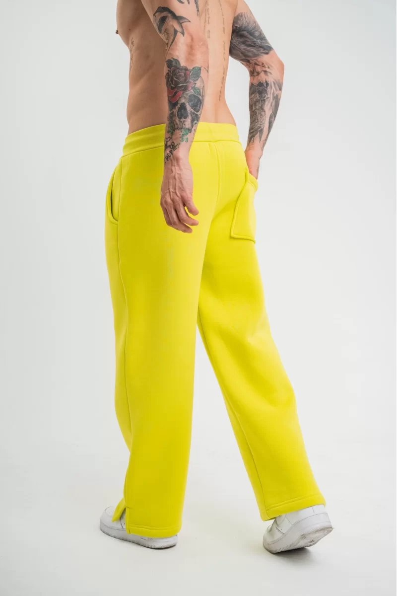 Boru Paça Baggy Eşofman Pantolon - Sari