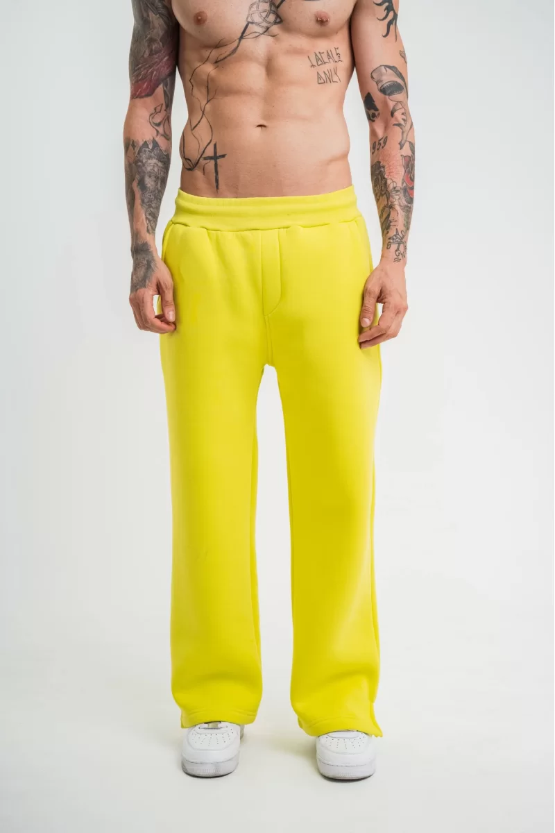 Boru Paça Baggy Eşofman Pantolon - Sari
