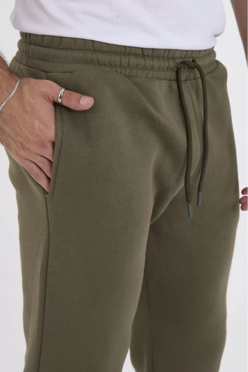 Üç İplik Basic Eşofman Pantolon - Haki