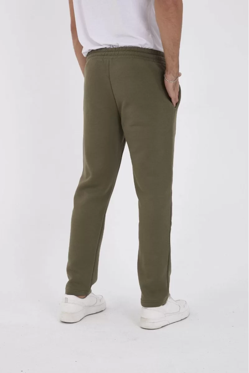 Üç İplik Basic Eşofman Pantolon - Haki