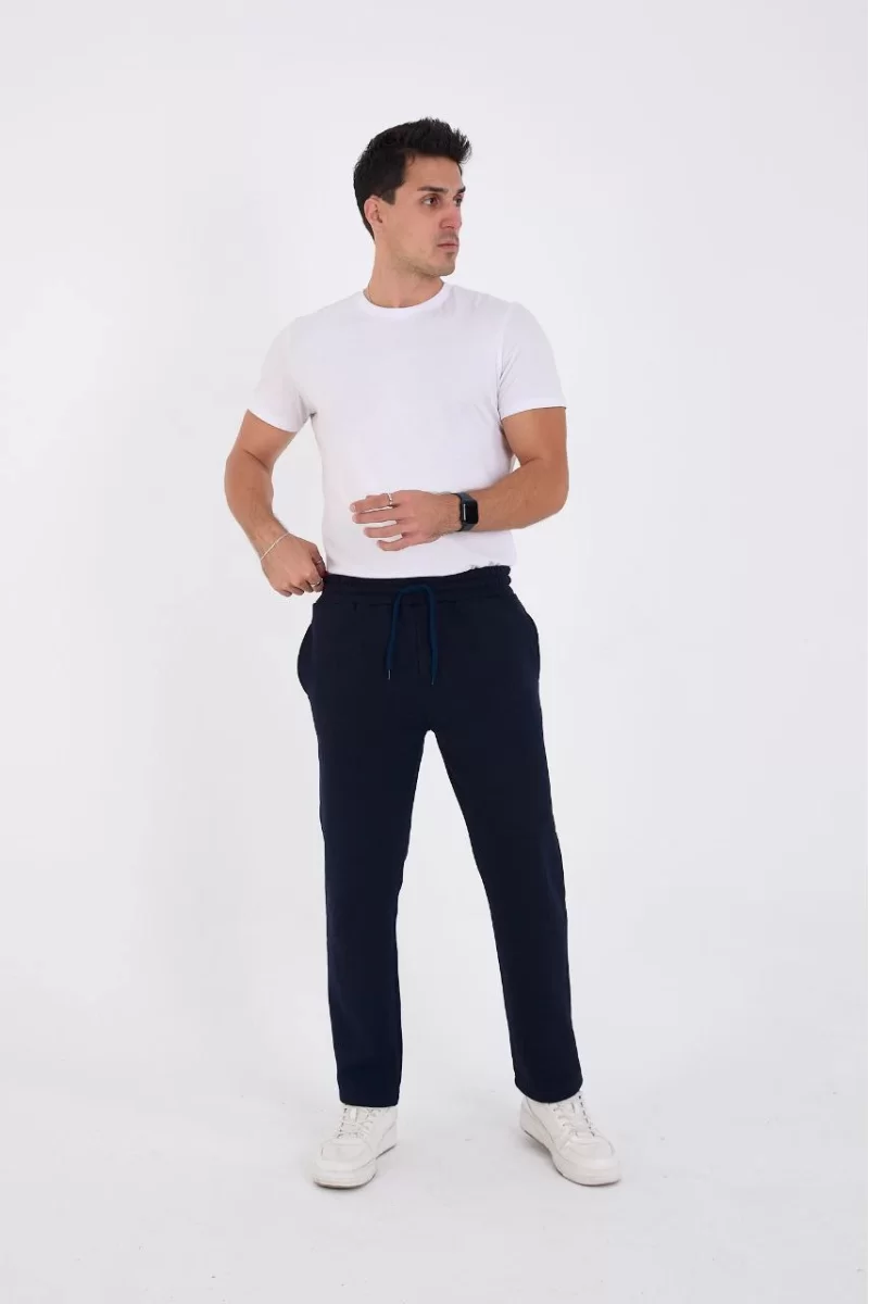 Üç İplik Basic Eşofman Pantolon - Lacivert