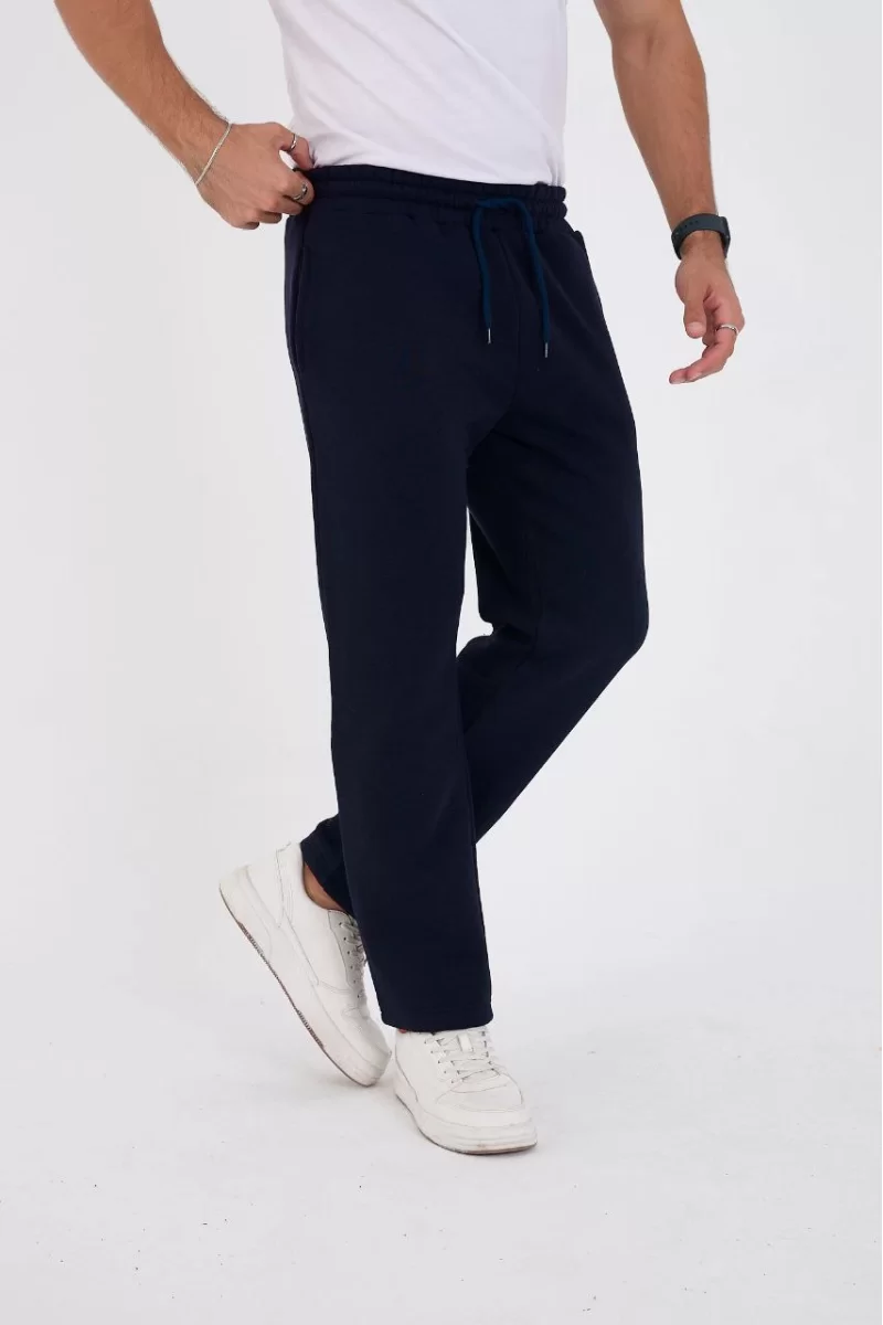 Üç İplik Basic Eşofman Pantolon - Lacivert